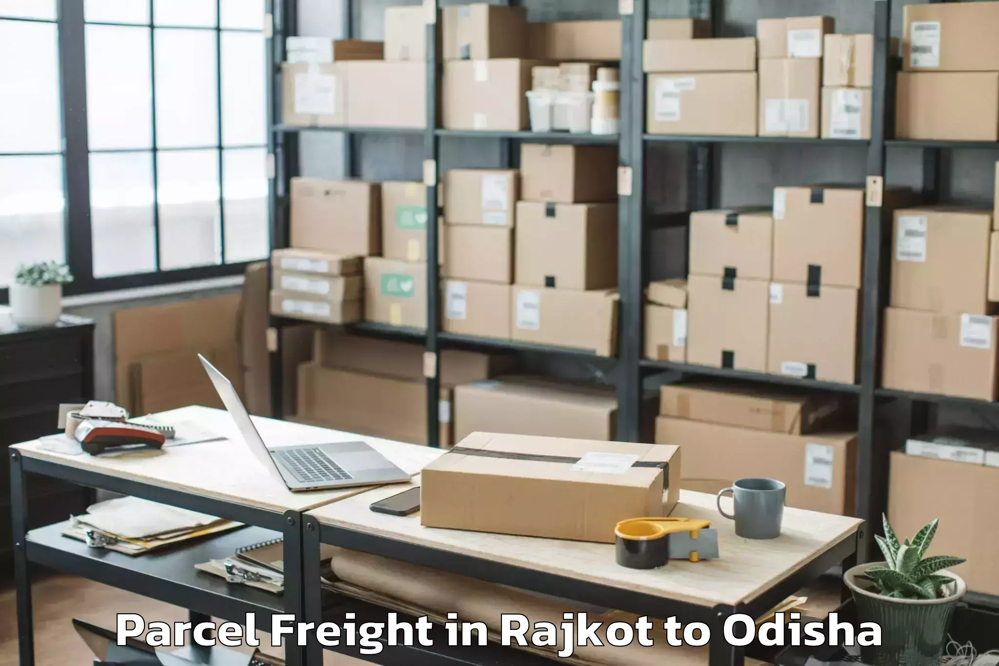 Affordable Rajkot to Phulabani Town Parcel Freight